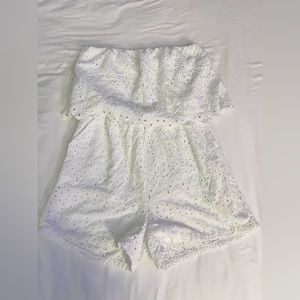 White one piece romper